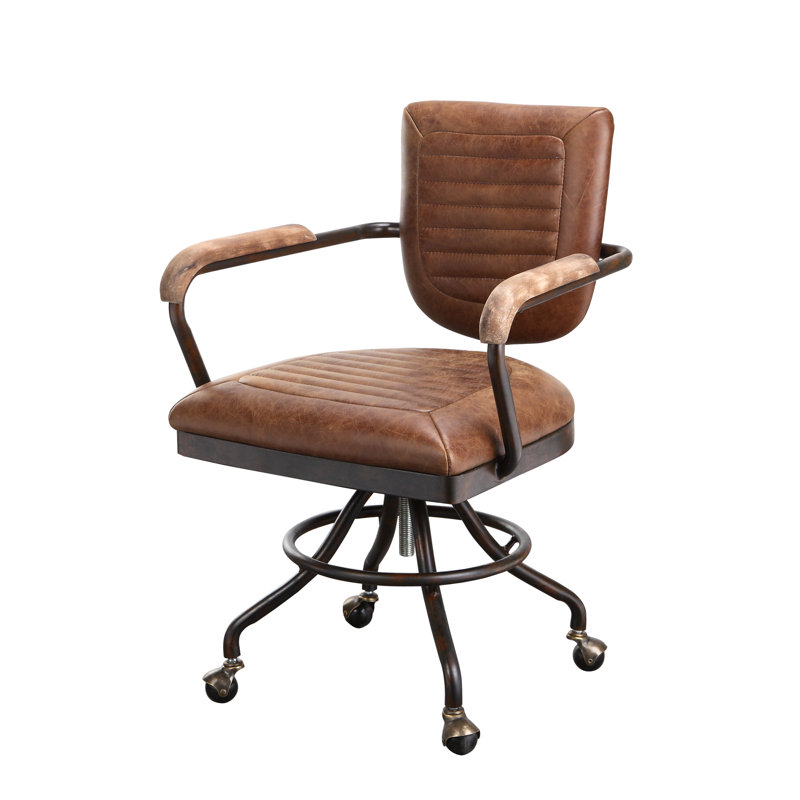Moe's Home Collection Genuine Leather Task Chair & Reviews Perigold